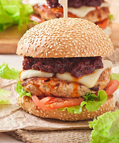 Imagen platillo Hamburguesa de Pollo y Chili